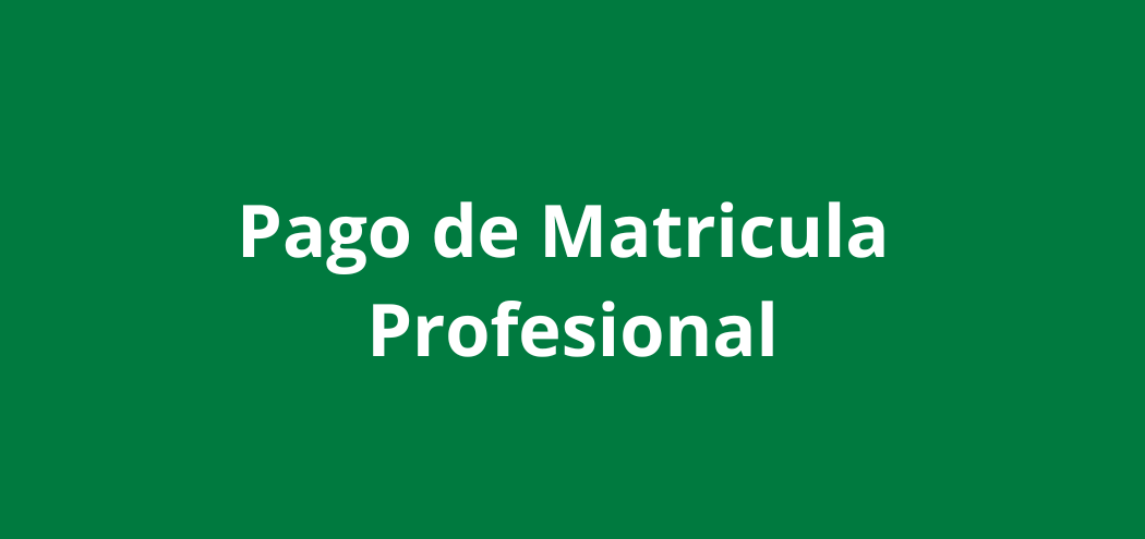 Pago de matricula